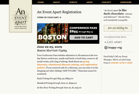 An Event Apart Snapshot
